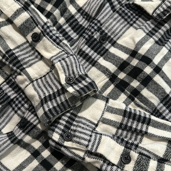 Madewell Flannel Oversized Ex-Boyfriend Shirt in Romana Plaid xxs - Picture 7 of 9